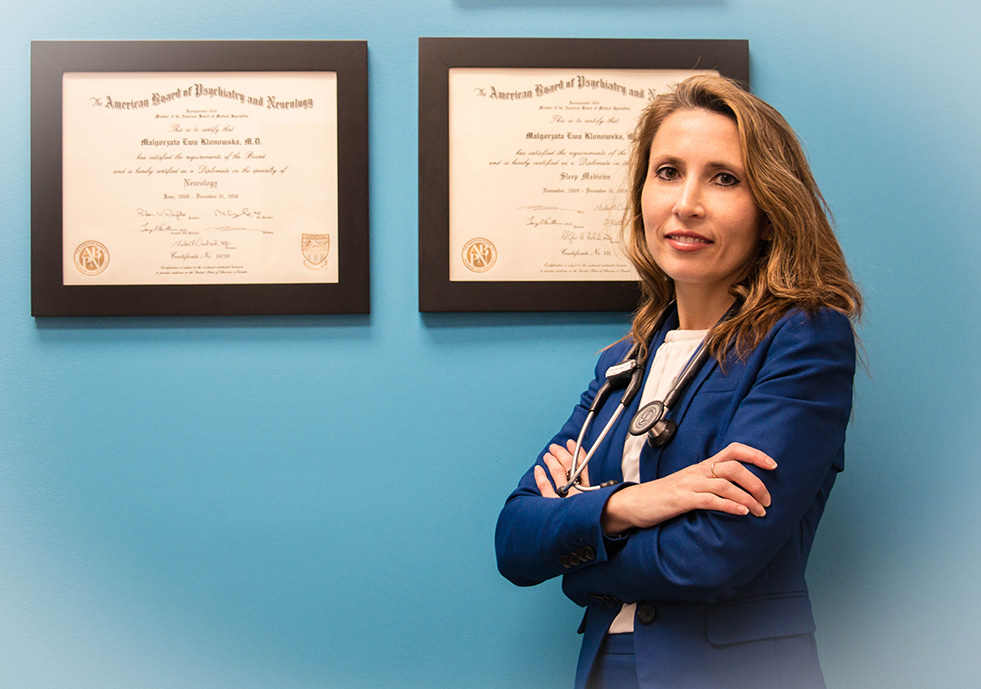 Dr. Gosia Phillips in her Office